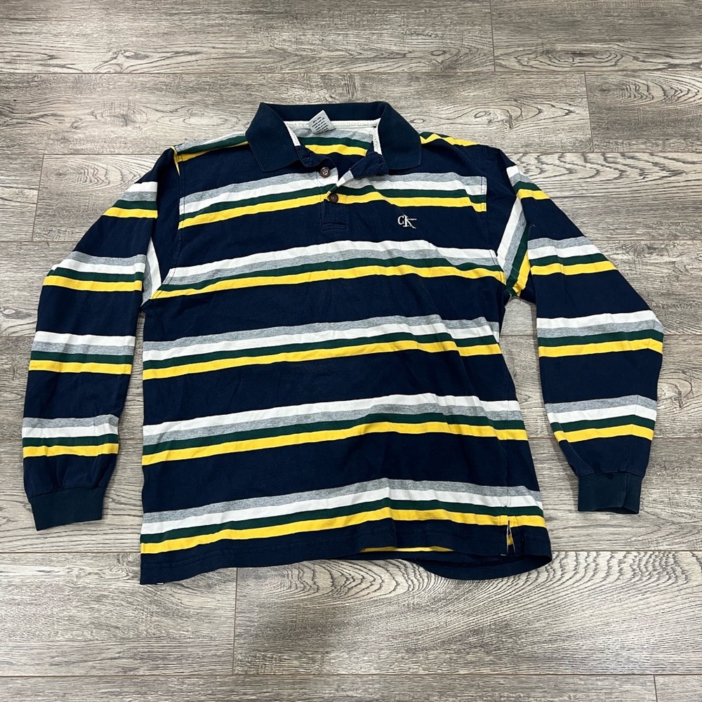Vintage Calvin Klein long sleeve polo